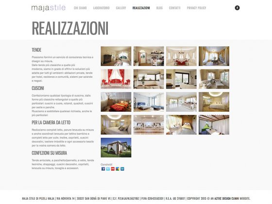 Maja Stile Sito Web