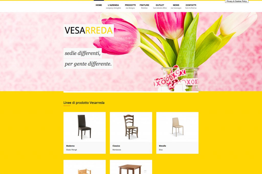 Vesarreda Sito Web